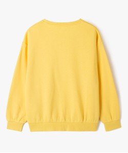Sweat large avec inscription fille